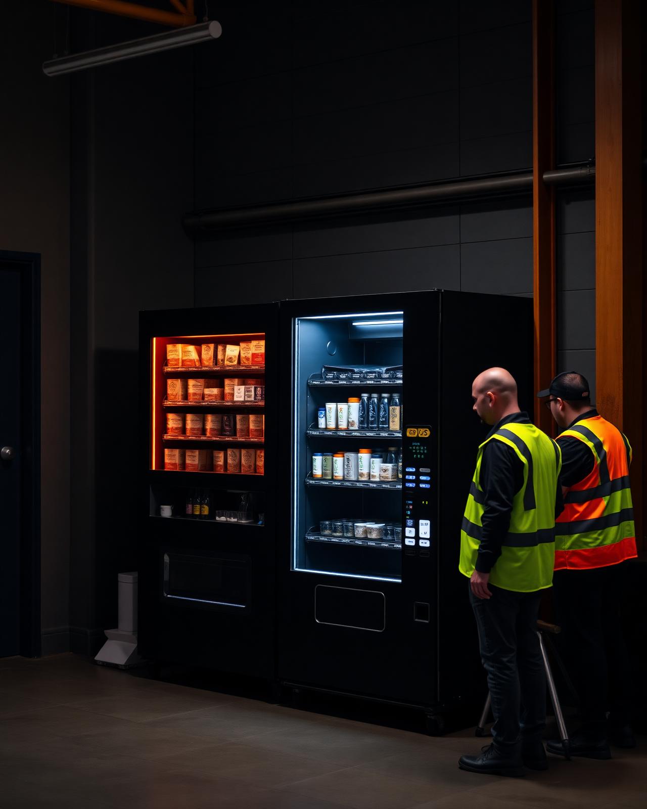 Warehouses environment with premium vending