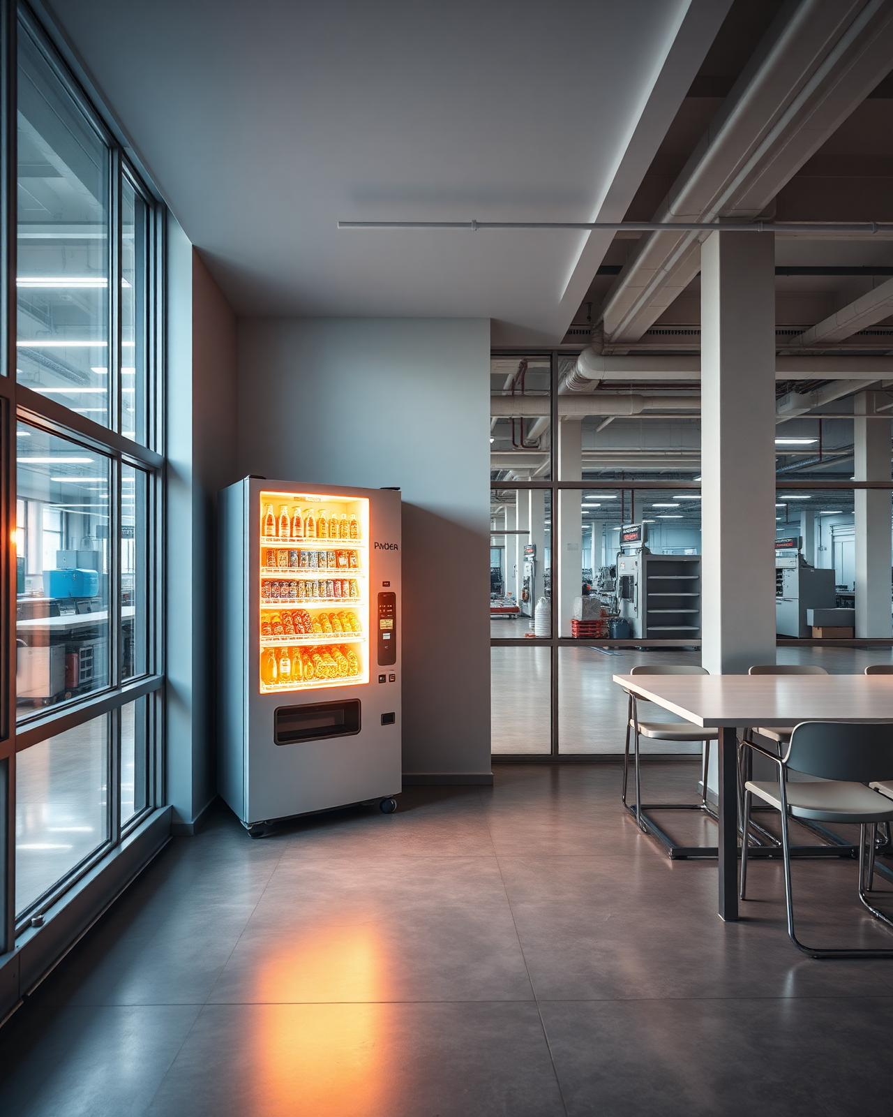 Factories environment with premium vending