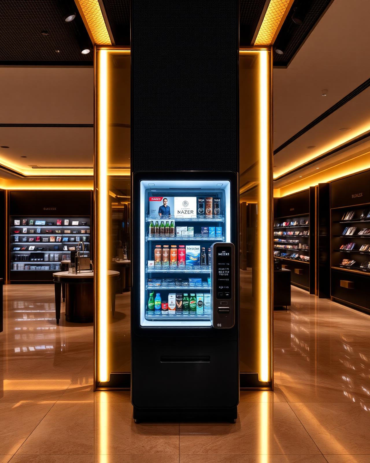Retail environment with premium vending