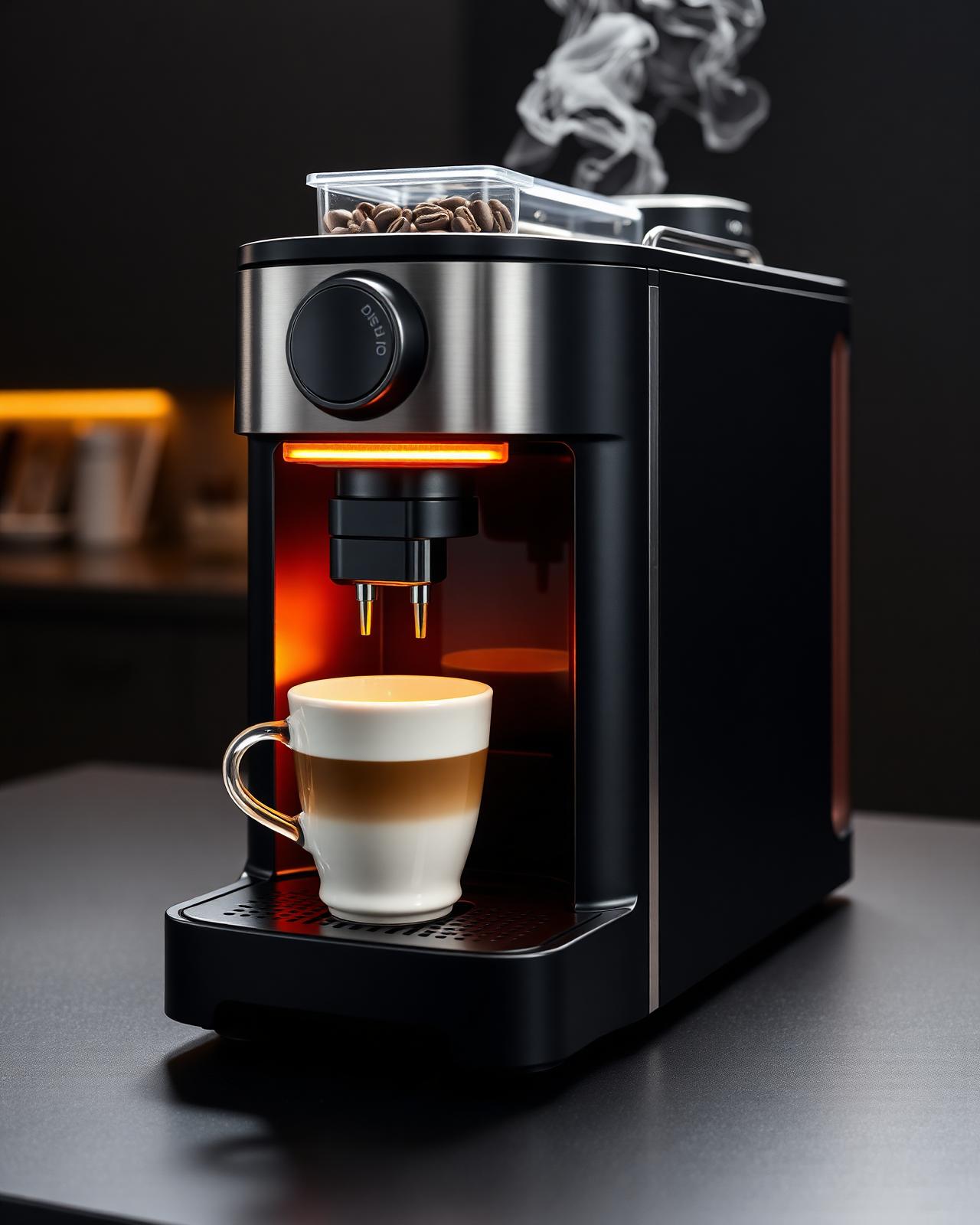 Fresh bean-to-cup coffee machine in a workplace